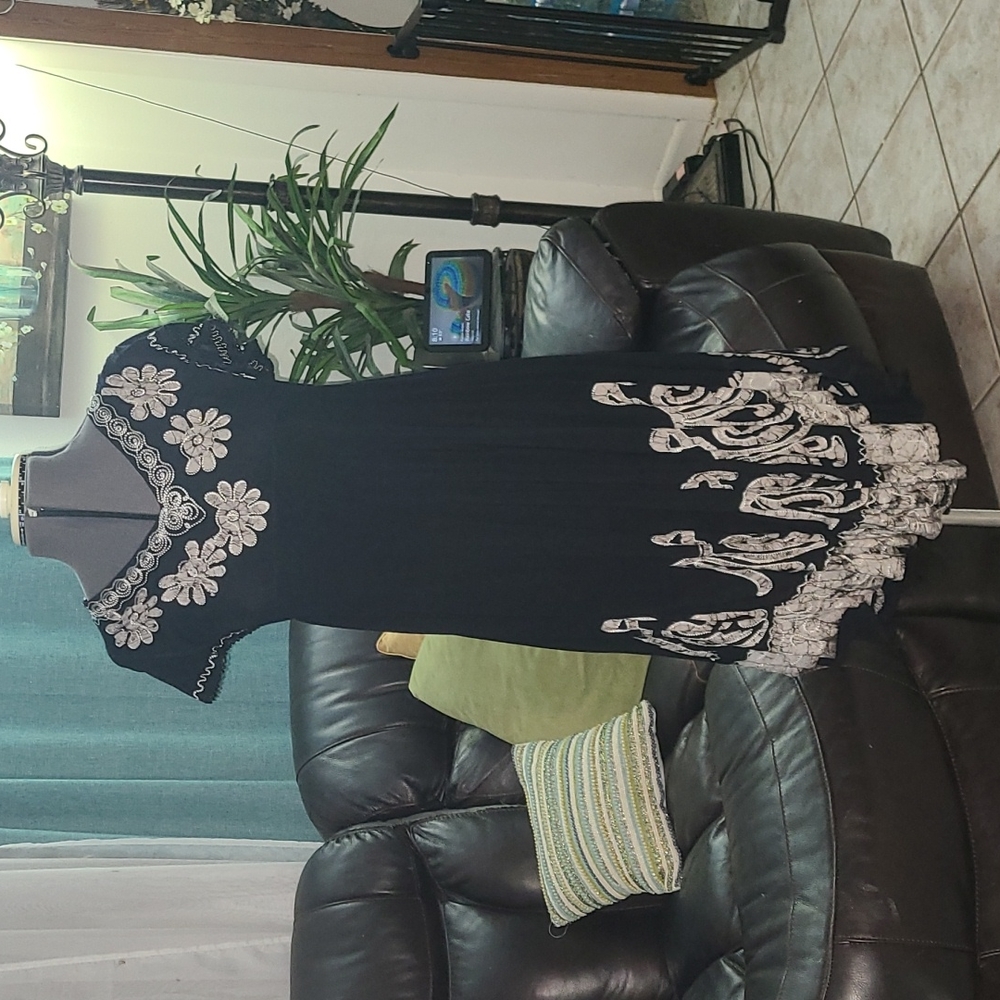 Sundress/beach cover up black and Gray